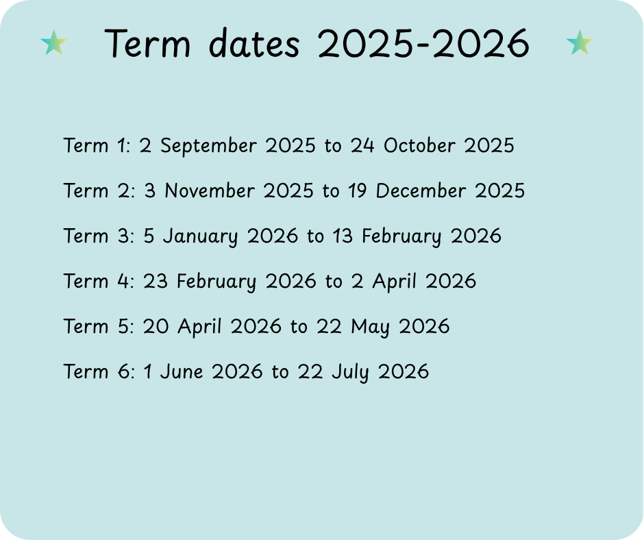 term dates 25 26